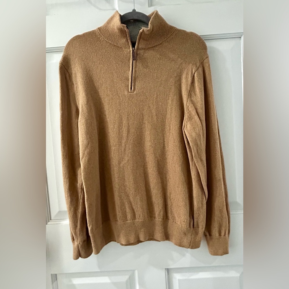 J. Crew Men's Brown Zip-Up Sweater